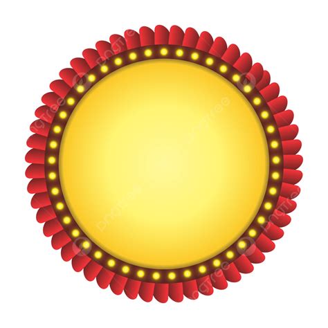 circle with ribbon banner vector.